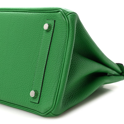 Hermes Taurillon Clemence Birkin 30 Menthe 10 of 10