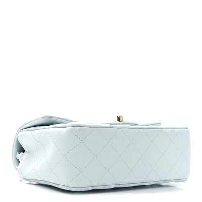 Chanel Lambskin Quilted Mini Rectangular Flap Light Blue 4 of 11