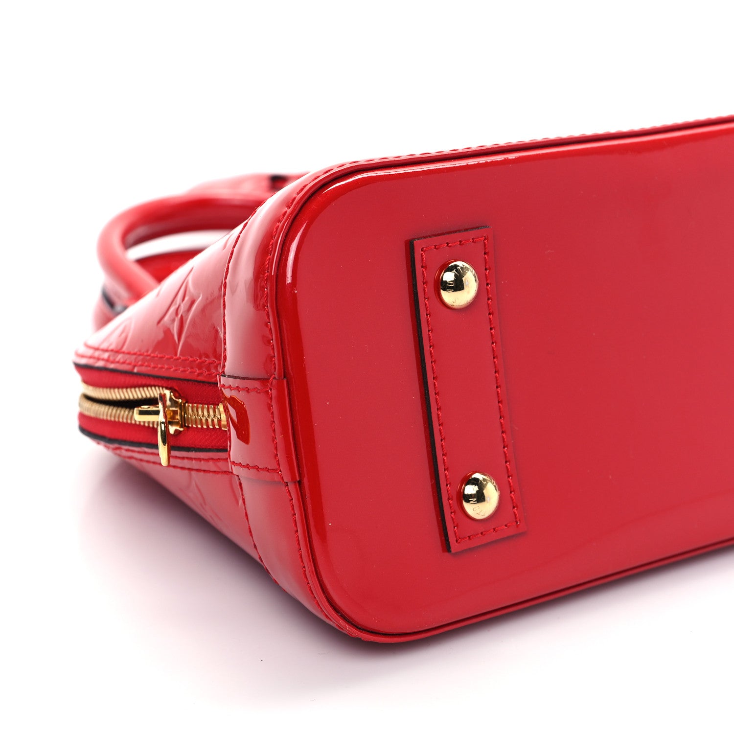 Louis Vuitton Vernis Alma BB Cherry 9 of 11