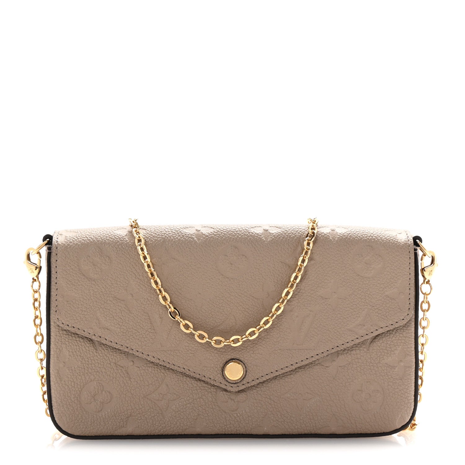 Louis Vuitton Empreinte Pochette Felicie Chain Wallet Tourterelle 1 of 10