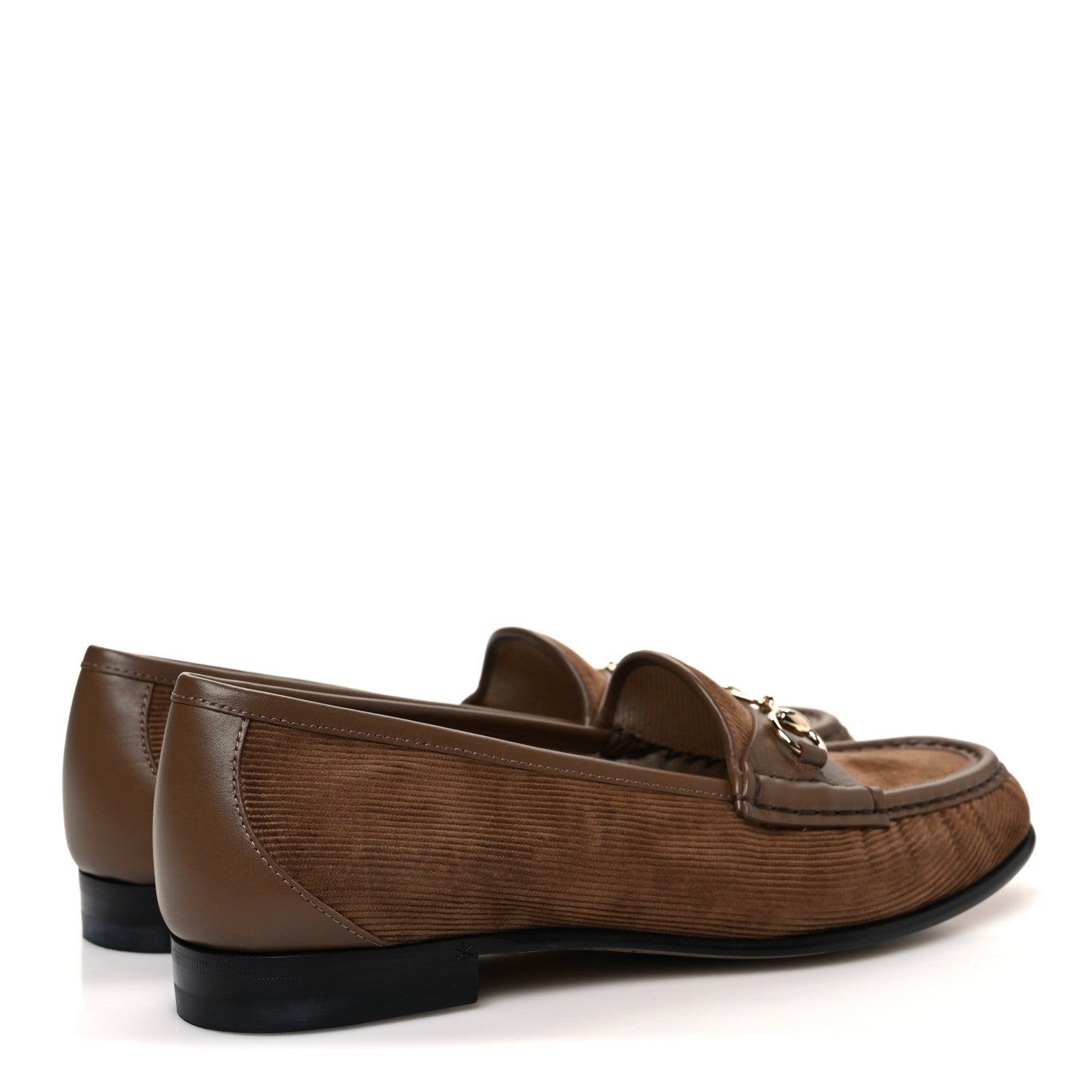 Gucci Corduroy Womens 1953 Horsebit Loafers 40 Velvety Camel 5 of 10