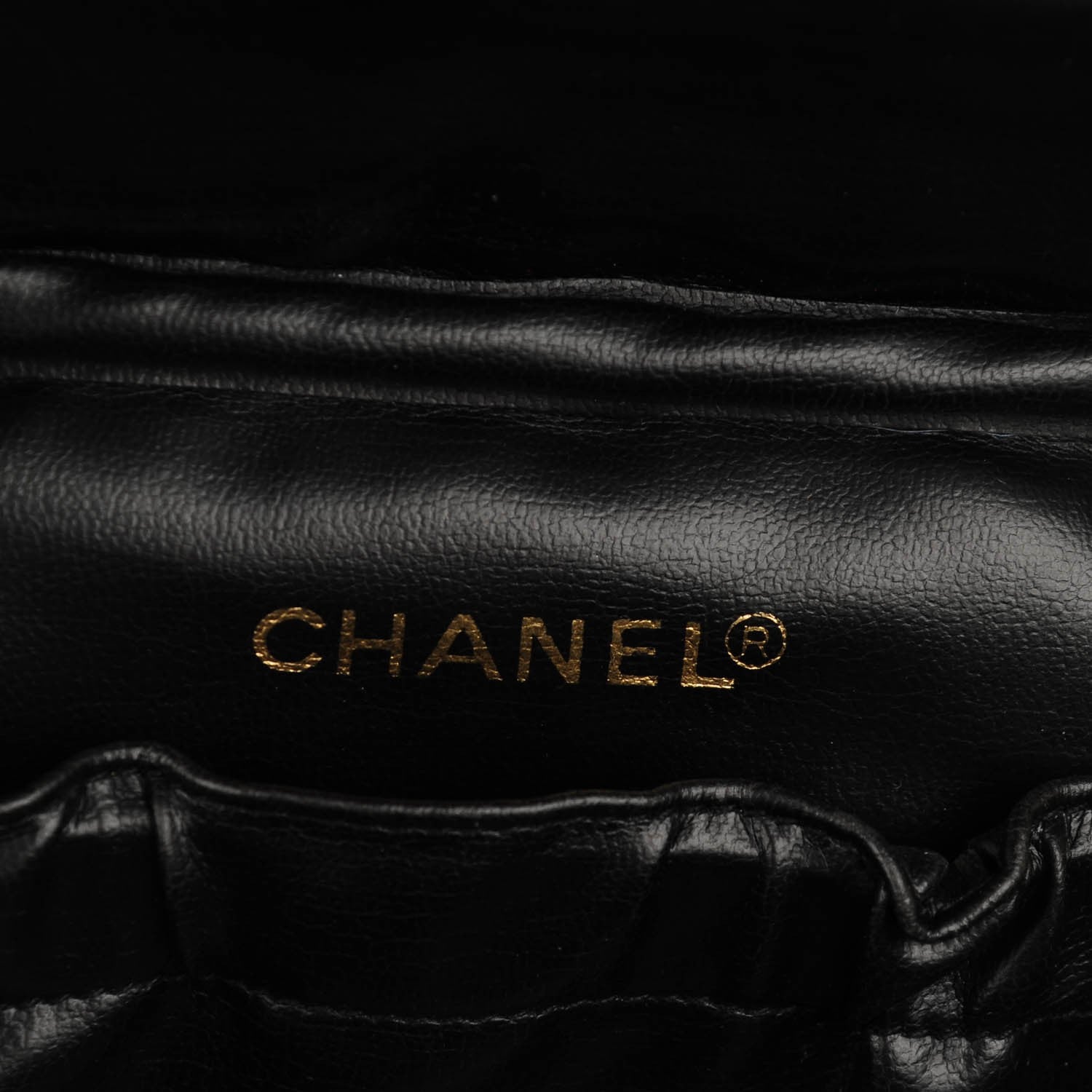 Chanel Lambskin Vanity Cosmetic Case Black 7 of 9