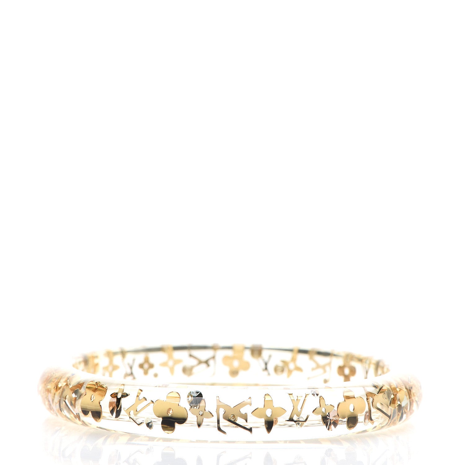Louis Vuitton Resin Swarovski Medium Inclusion Bracelet PM Transparent 2 of 3