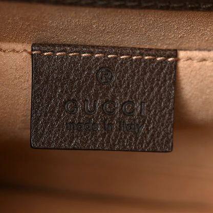 Gucci Textured Calfskin Web Crystal Heart Stripe Small Totem Shoulder Bag New Acero 6 of 12