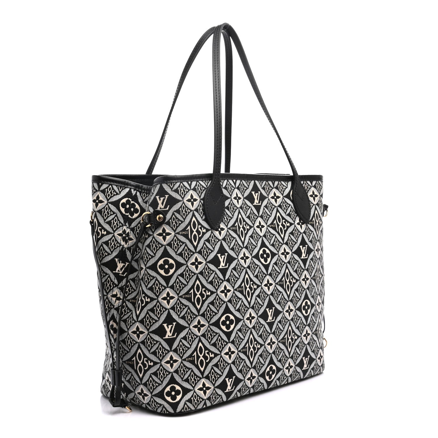 Louis Vuitton Jacquard Since 1854 Neverfull MM Grey 4 of 10