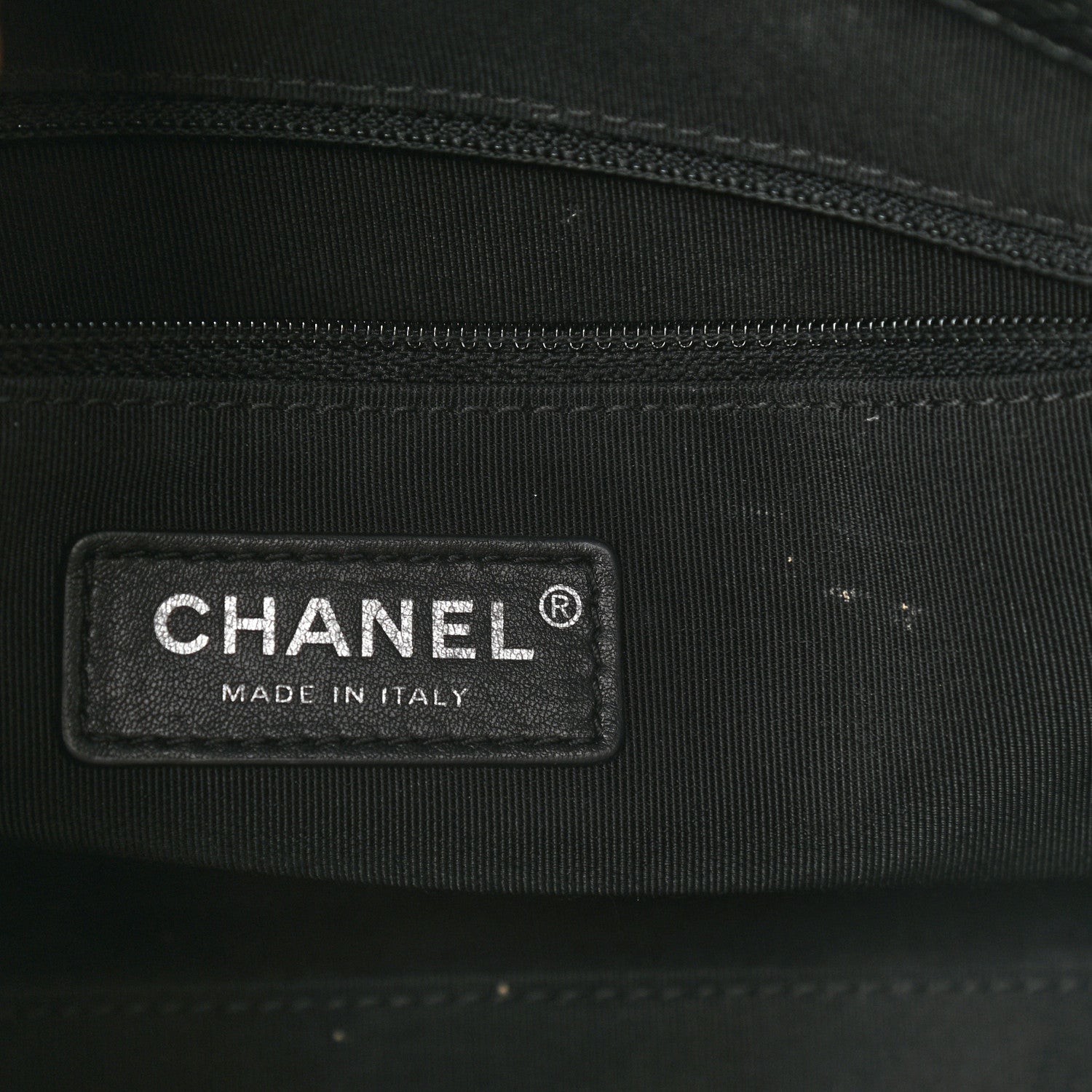 Chanel Caviar Stitched Shopping Tote Black 6 of 10