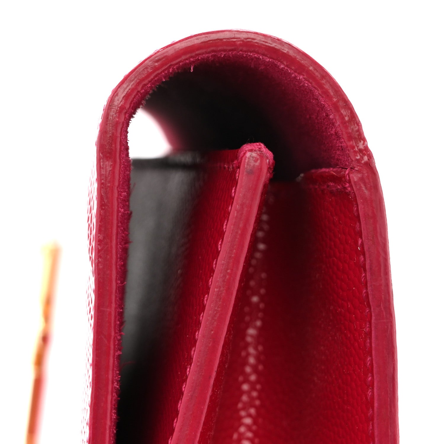 Saint Laurent Grain De Poudre Classic Monogram Cassandre Clutch Lipstick Fuchsia 9 of 10