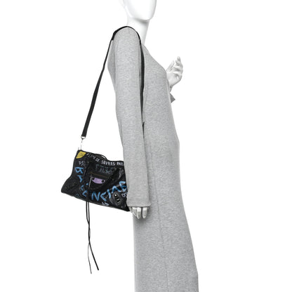 Balenciaga Agneau Graffiti All Over Classic Hardware S City Black Multicolor 2 of 11