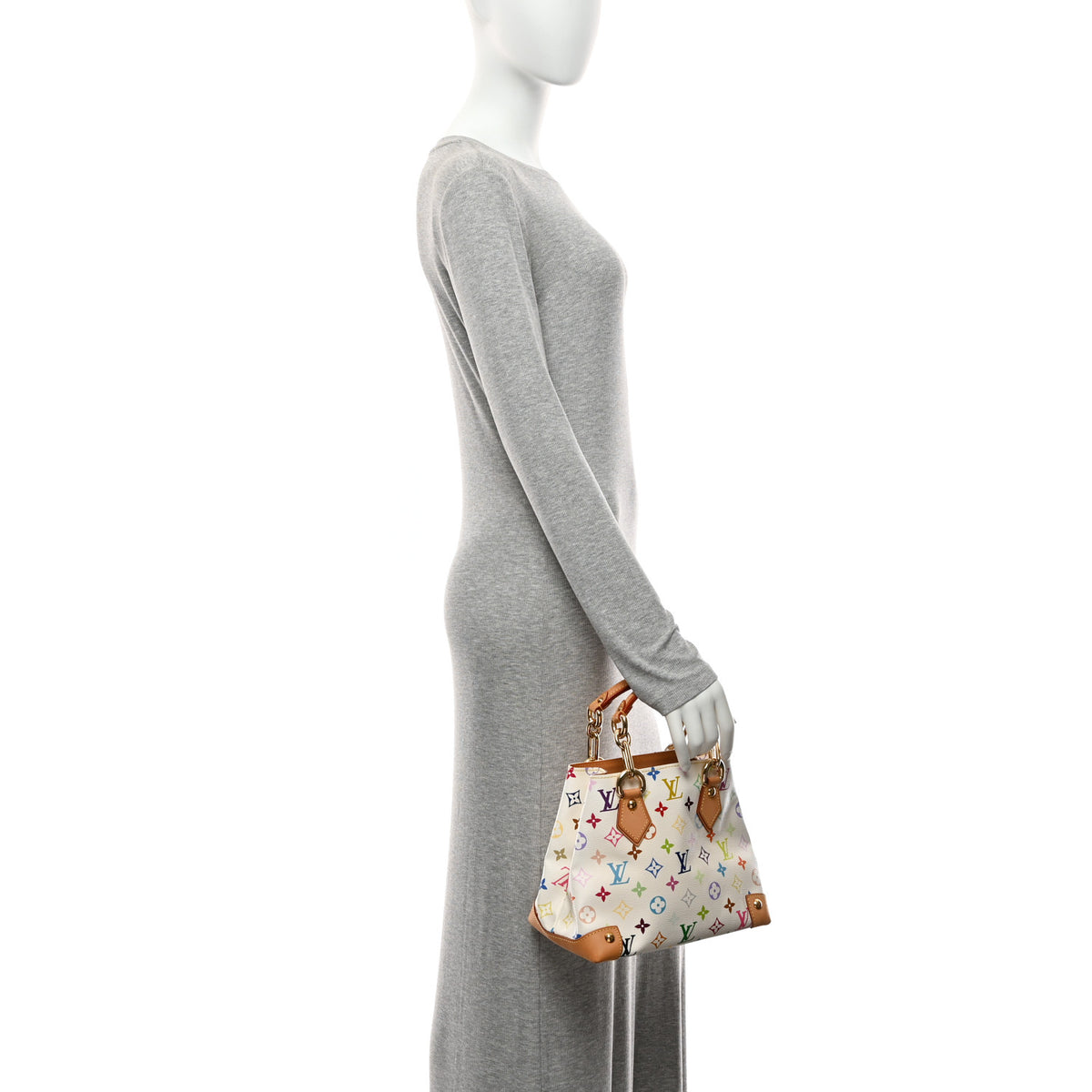 Louis Vuitton Monogram Multicolor Audra White 2 of 10