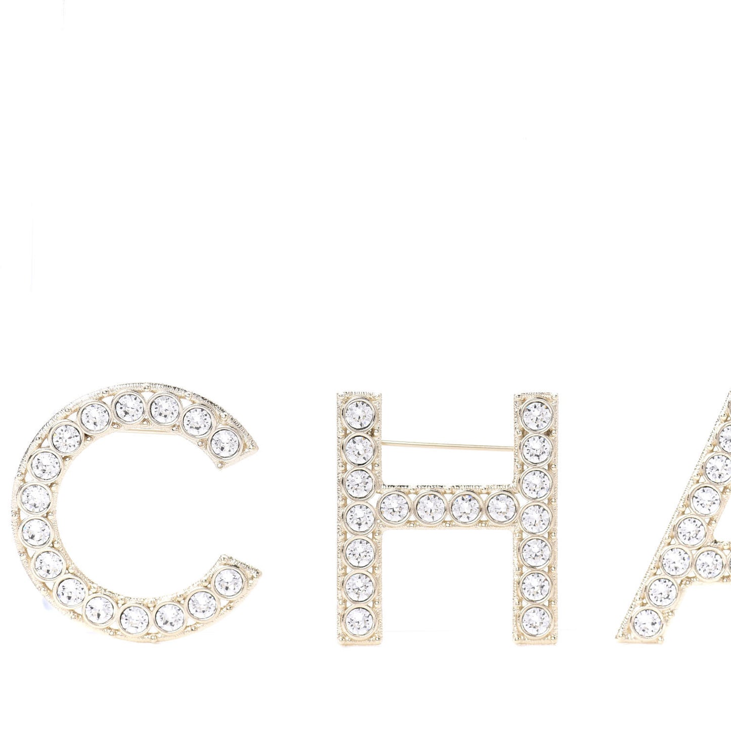 Crystal Runway Set Of 6 Brooch Gold