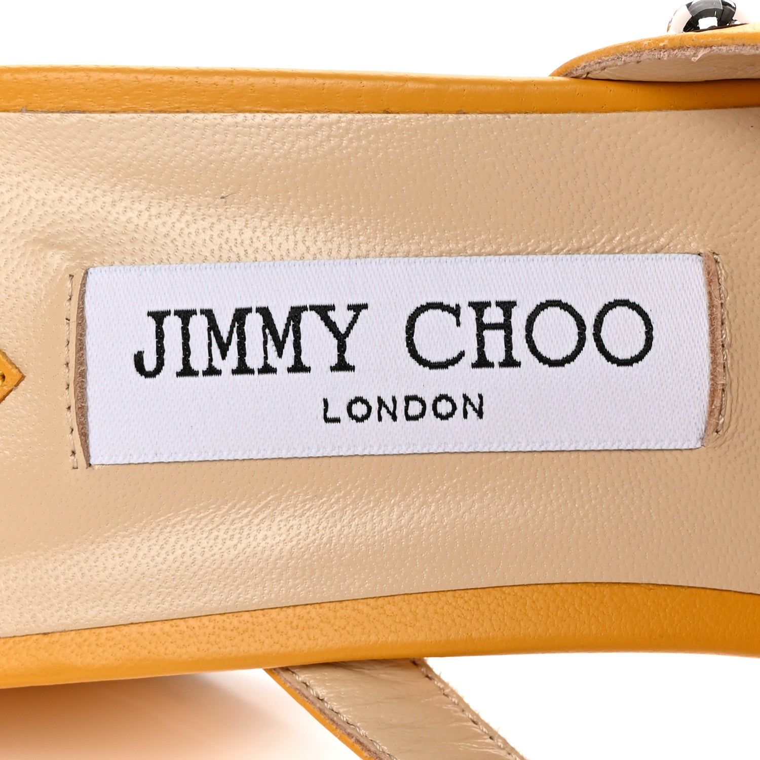 Jimmy Choo Calfskin Jacci 45 Studded Mule Sandals 41 Sun Silver 7 of 10