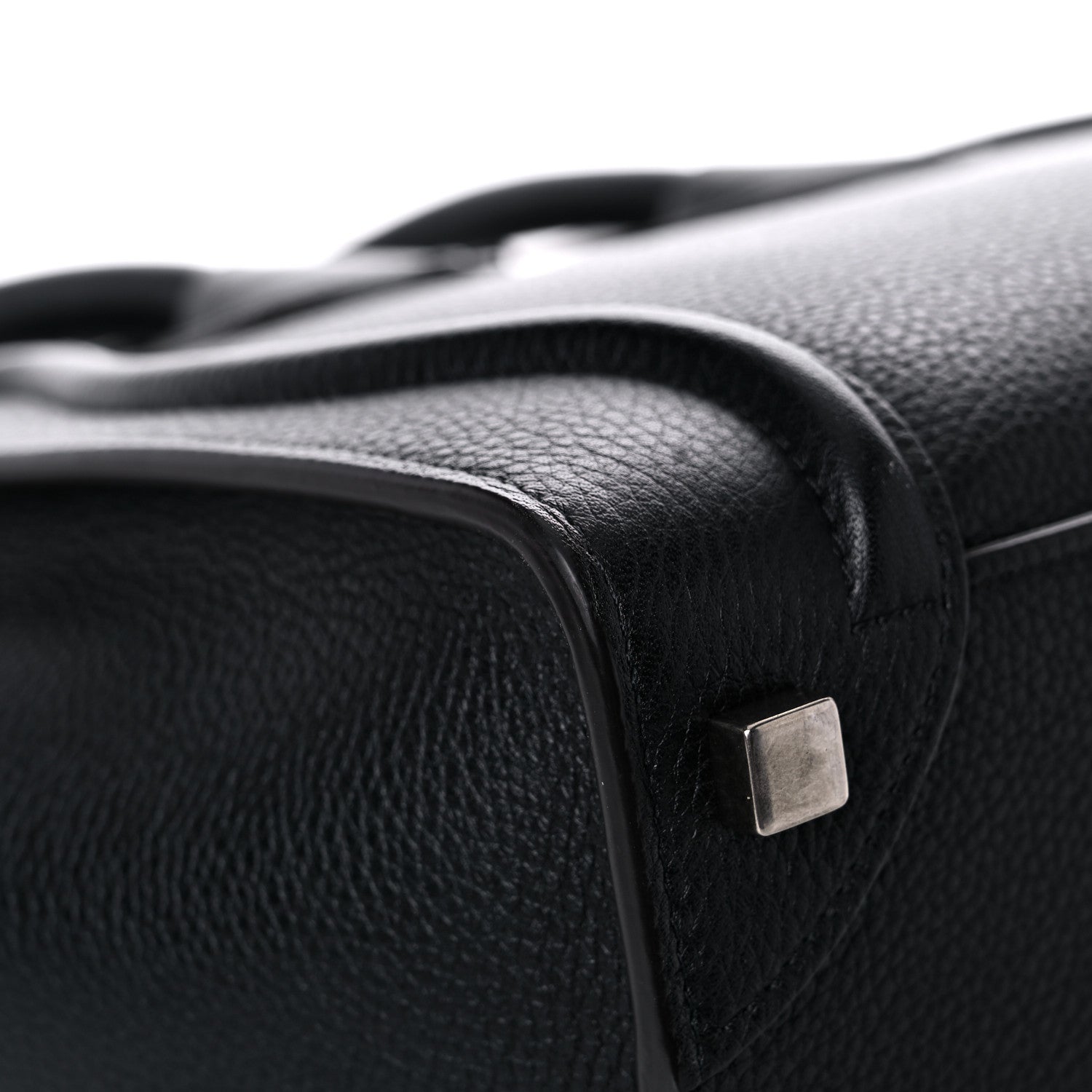 Celine Drummed Calfskin Micro Luggage Black 9 of 15