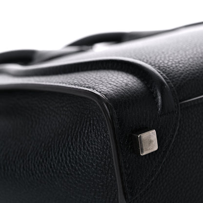 Celine Drummed Calfskin Micro Luggage Black 9 of 15
