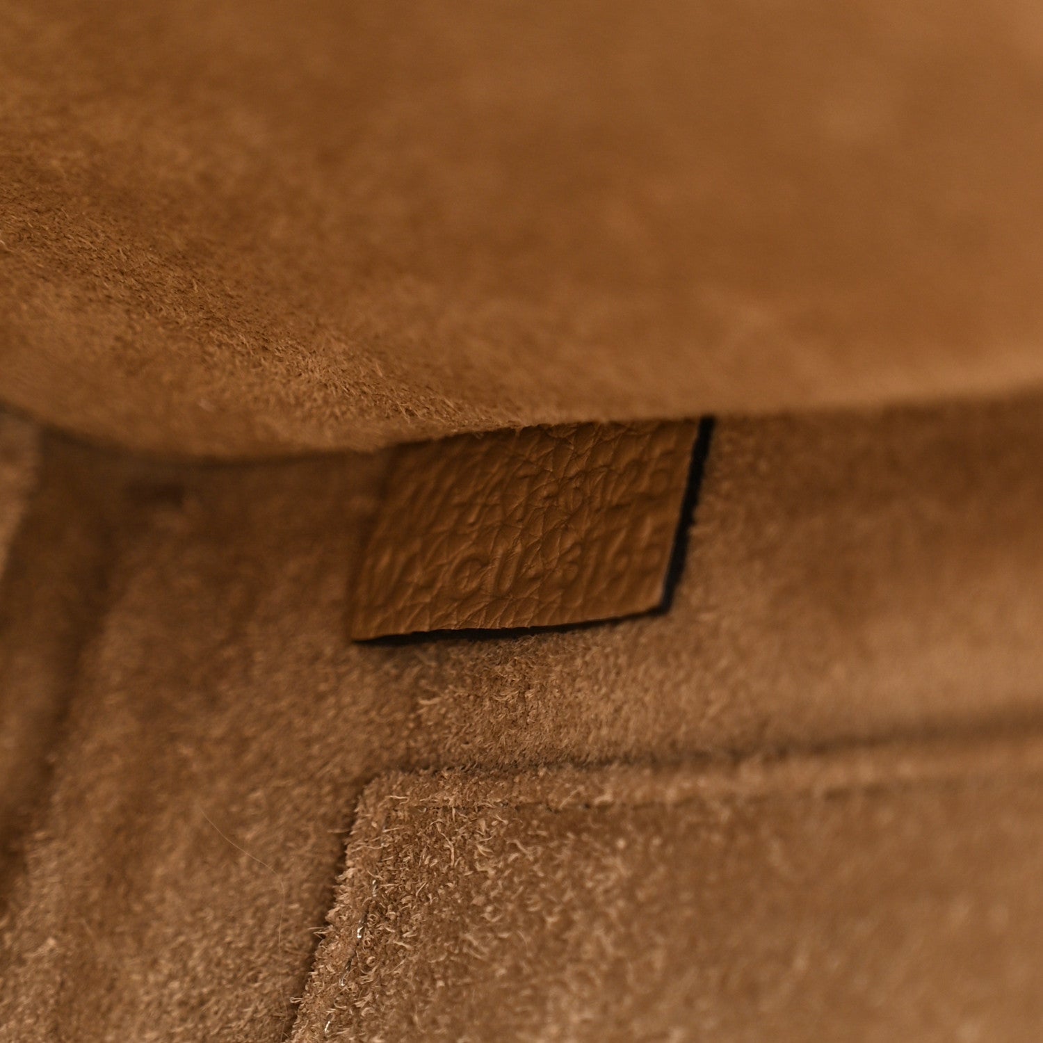 Celine Drummed Calfskin Nano Luggage Dune 7 of 10