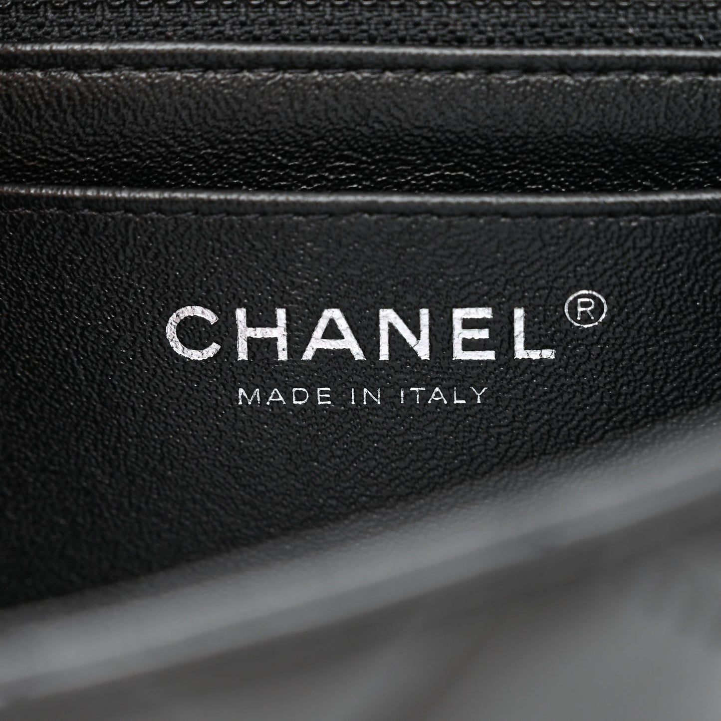 Lambskin Quilted Mini Rectangular Flap Black