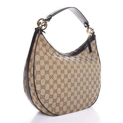 Gucci Monogram Medium GG Twins Hobo Dark Brown 3 of 7