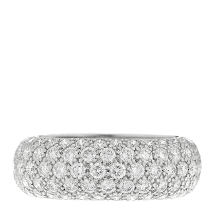 Tiffany Platinum Diamond Five Row Etoile Band Ring 54 6.75 1 of 4