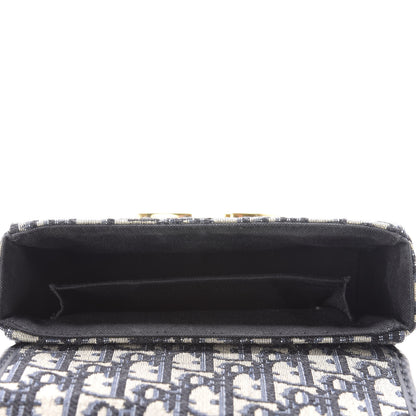 Christian Dior Oblique 30 Montaigne Box Bag Blue 5 of 13