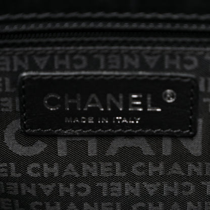 Chanel Aged Calfskin Quilted Vintage Ligne Messenger Flap Black 6 of 10