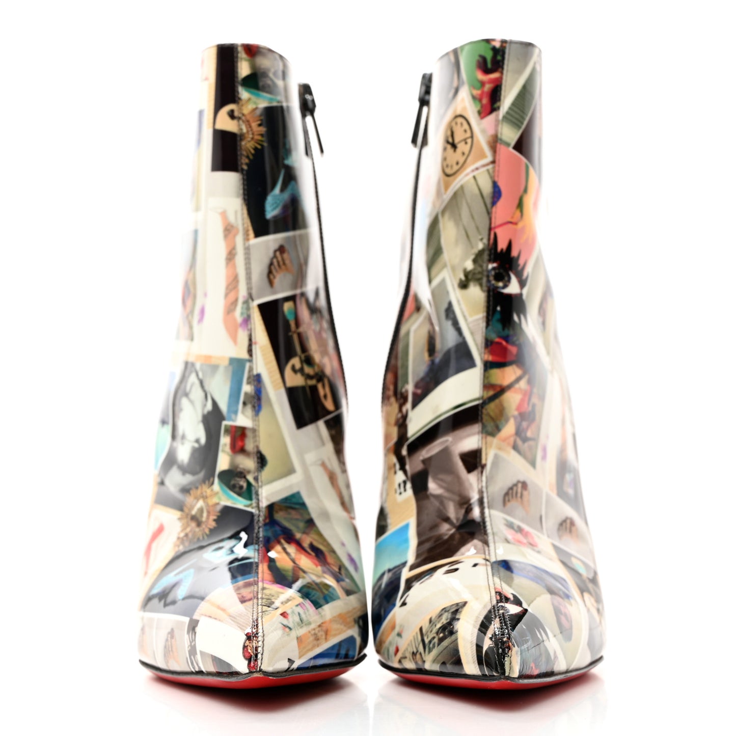 Patent Collage So Kate Booty 100 Ankle Boots 40 Multicolor
