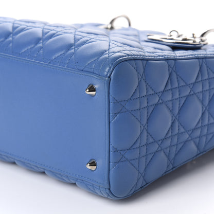 Christian Dior Lambskin Cannage Medium Lady Dior Blue Pastel 7 of 10