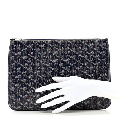 Goyard Goyardine Senat Pochette MM Navy 2 of 6
