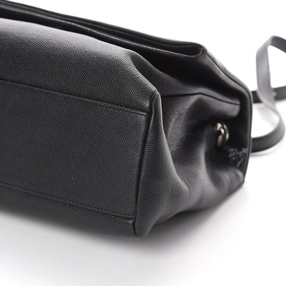 Saint Laurent Grain De Poudre Medium West Hollywood Monogram Fold-Over Black 8 of 8