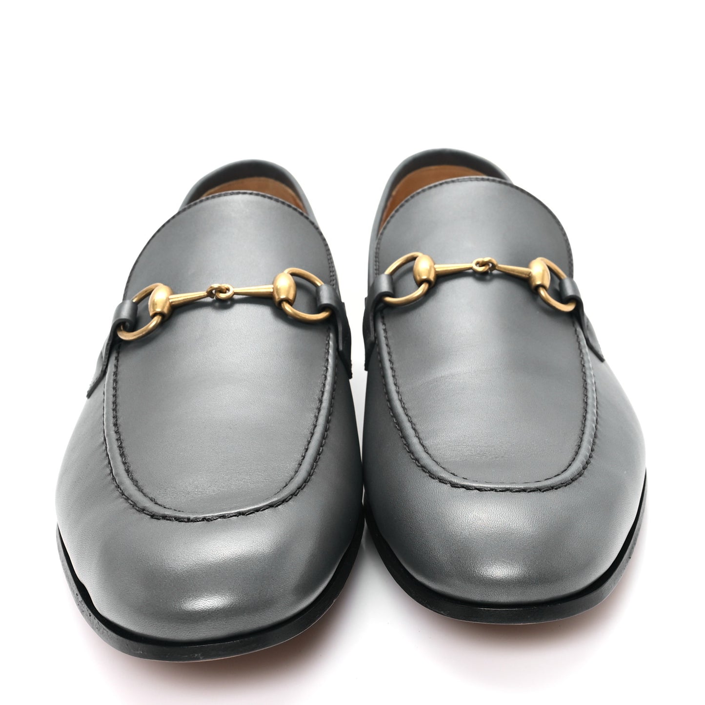 Calfskin Horsebit Mens Jordaan Loafers 11.5 Graphite Grey