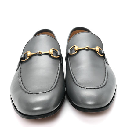 Gucci Calfskin Horsebit Mens Jordaan Loafers 11.5 Graphite Grey 3 of 10
