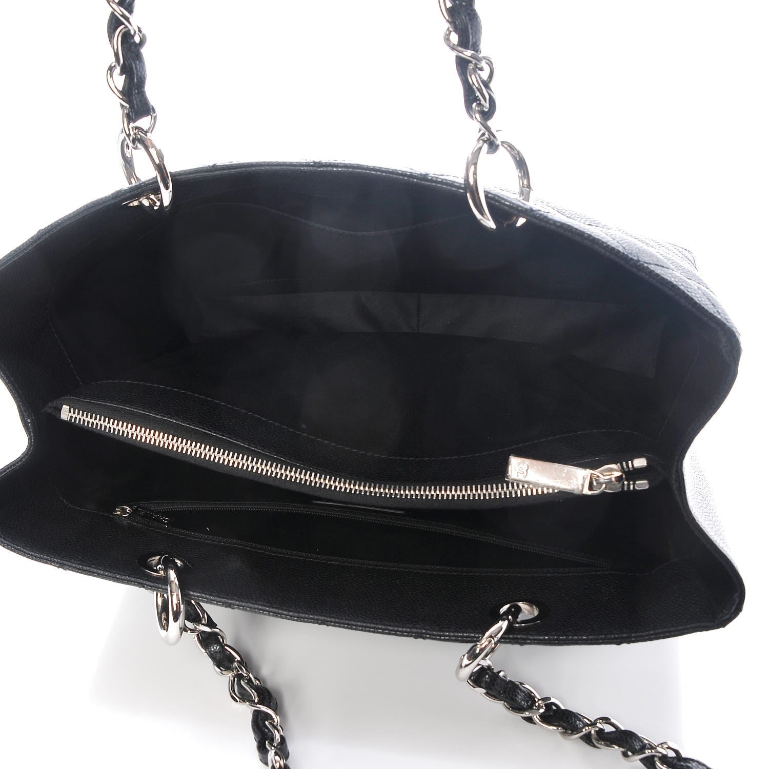 Chanel Caviar Quilted Grand Shopping Tote GST Black 5 of 8