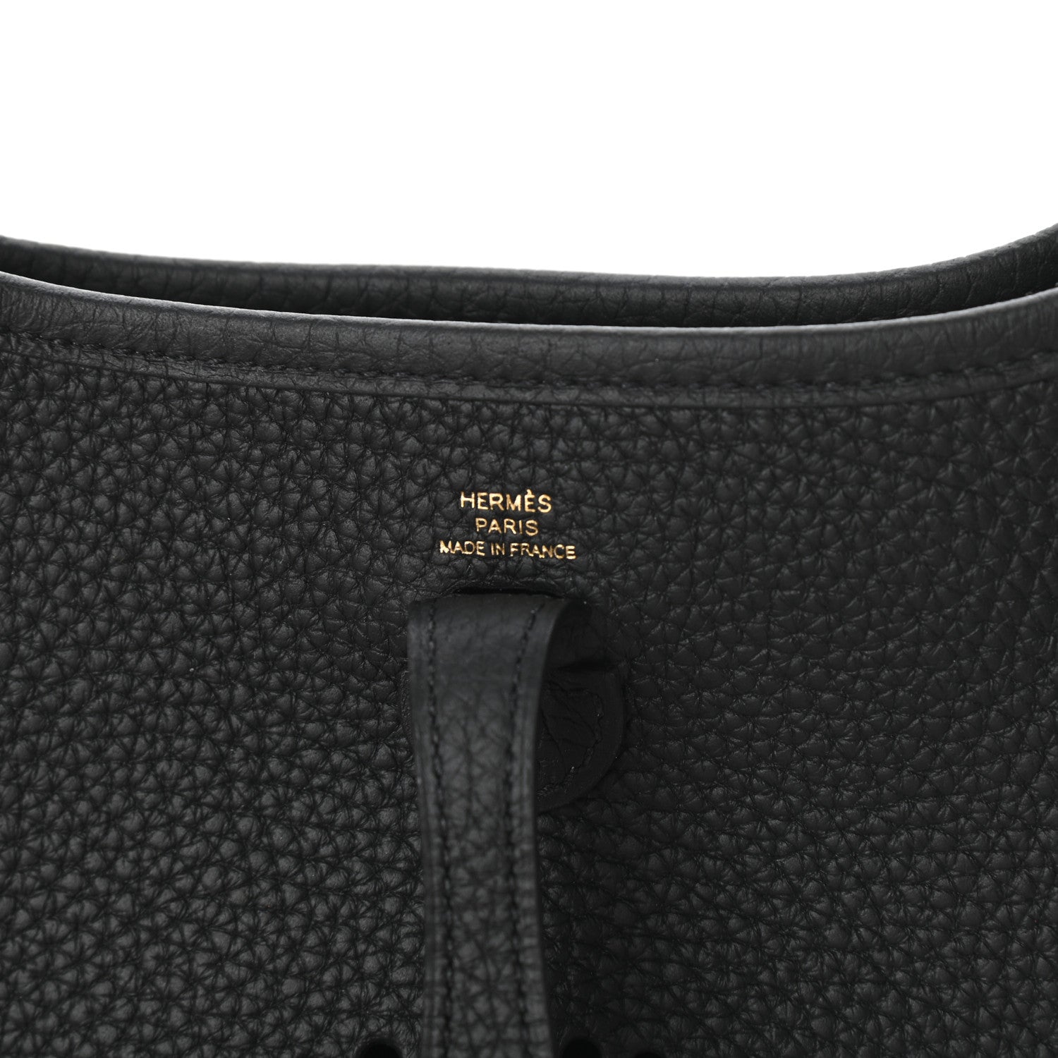 Hermes Taurillon Clemence Evelyne TPM Black 6 of 8