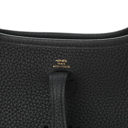 Hermes Taurillon Clemence Evelyne TPM Black 6 of 8