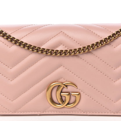 Gucci Calfskin Matelasse GG Marmont Mini Bag Perfect Pink 9 of 10