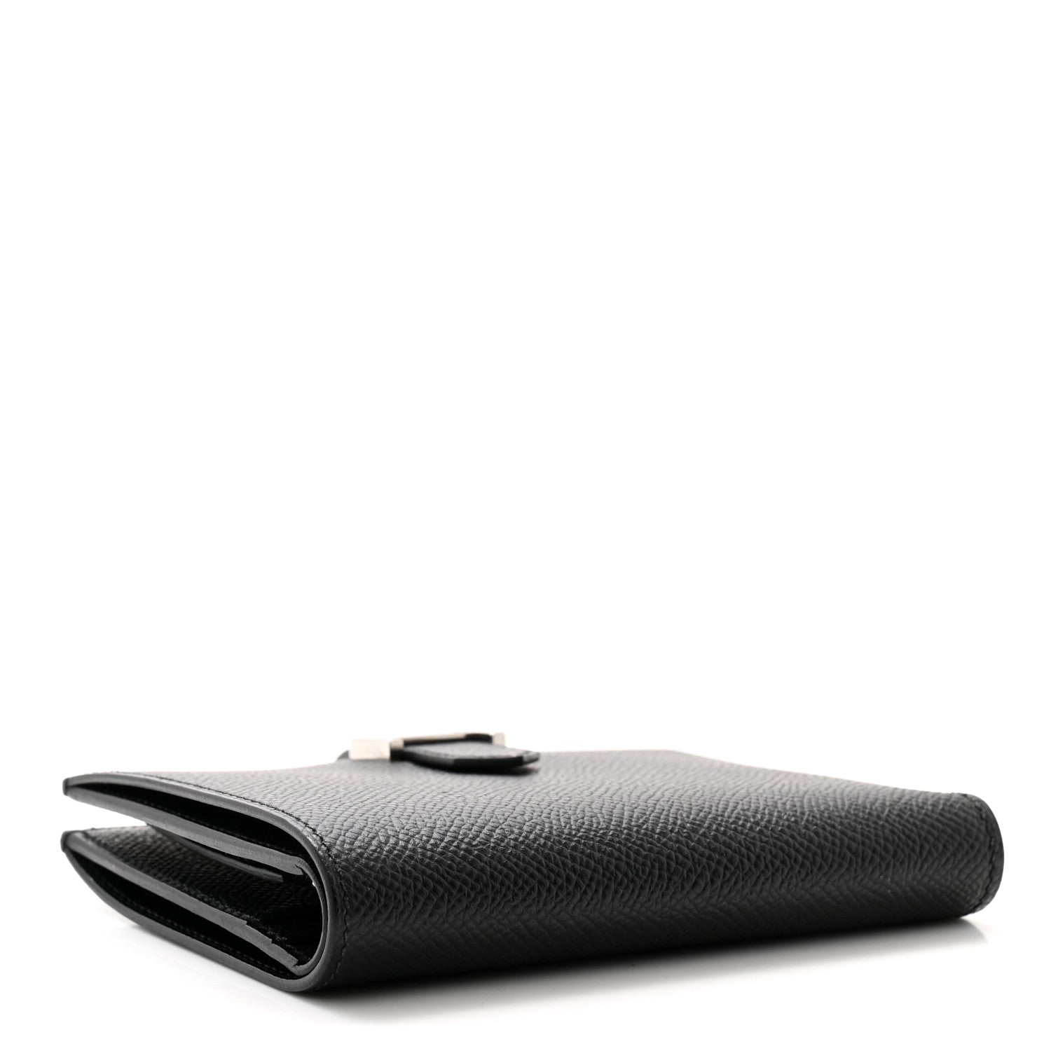 Hermes Epsom Bearn Compact Wallet Black 4 of 7