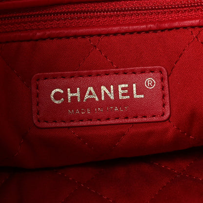 Chanel Shiny Calfskin Quilted Small 22 Red 8 of 12