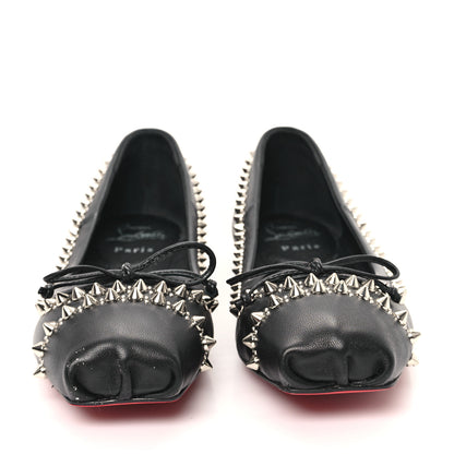 Christian Louboutin Nappa Mamadrague Spike Flats 38.5 Black 3 of 10