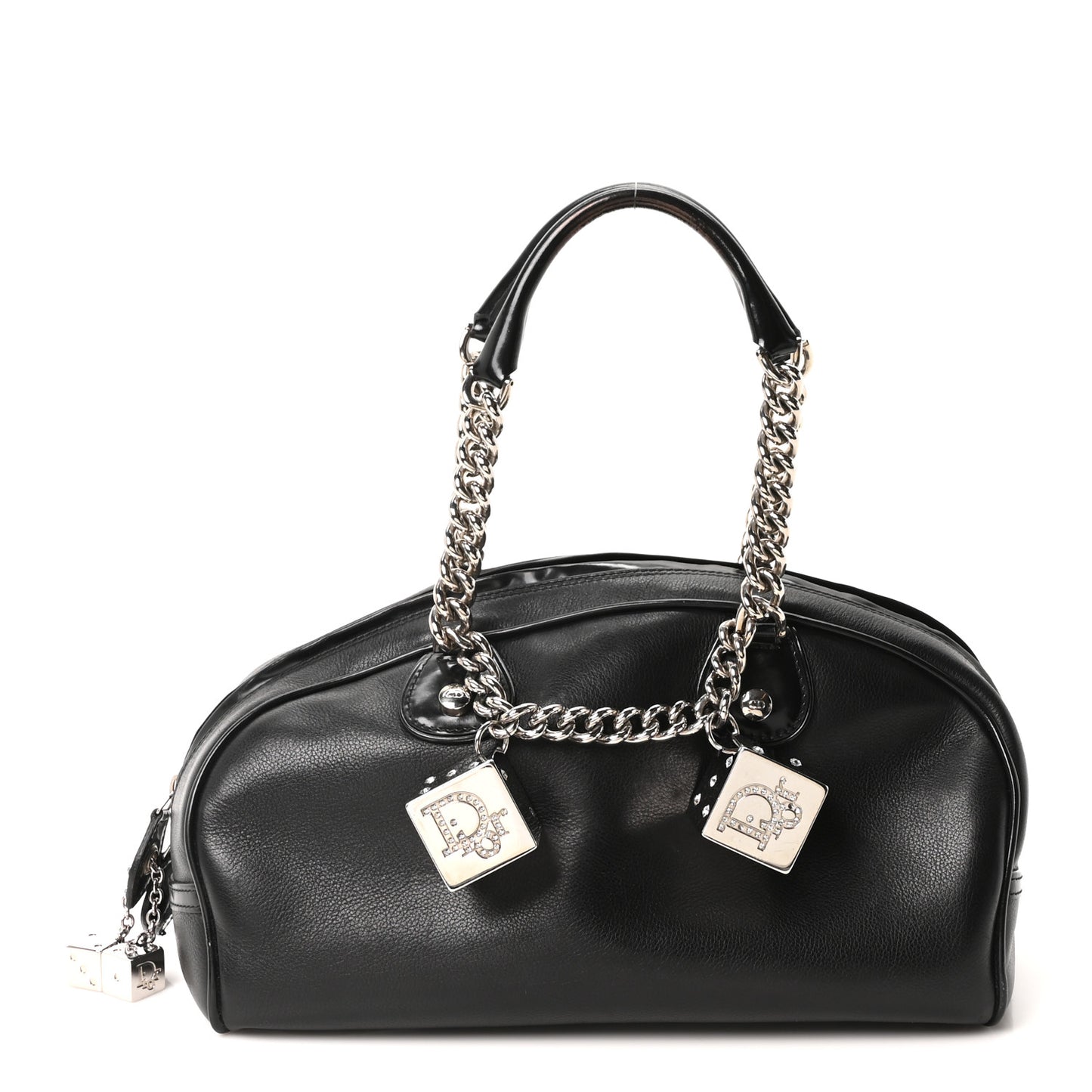 Calfskin Gambler Dice Bowler Black