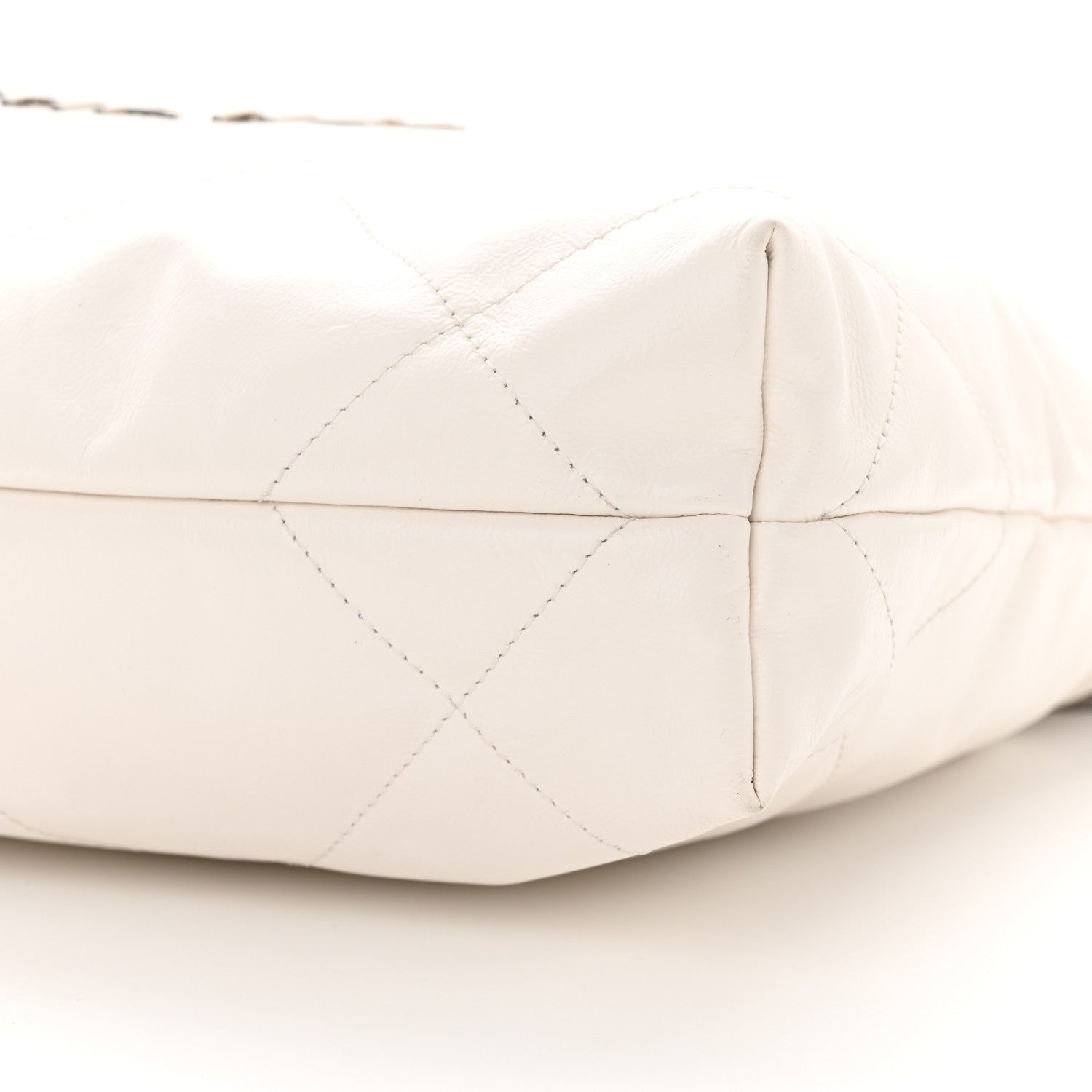 Chanel Shiny Calfskin Quilted Small Chanel 22 White 7 of 11