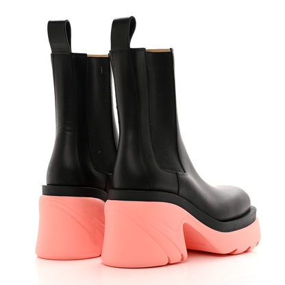 Bottega Veneta Calfskin The Flash Chelsea Boots 38.5 Black Flamingo 4 of 8