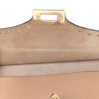 Valentino Garavani Pebbled Calfskin Rockstud Crossbody Messenger Bag Skin Sorbet 7 of 8