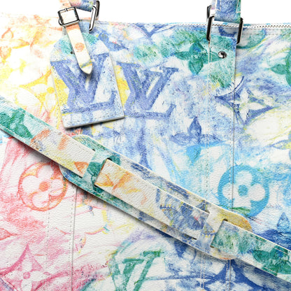 Louis Vuitton Monogram Pastel Colors Keepall Bandouliere 50 Multicolor 6 of 8