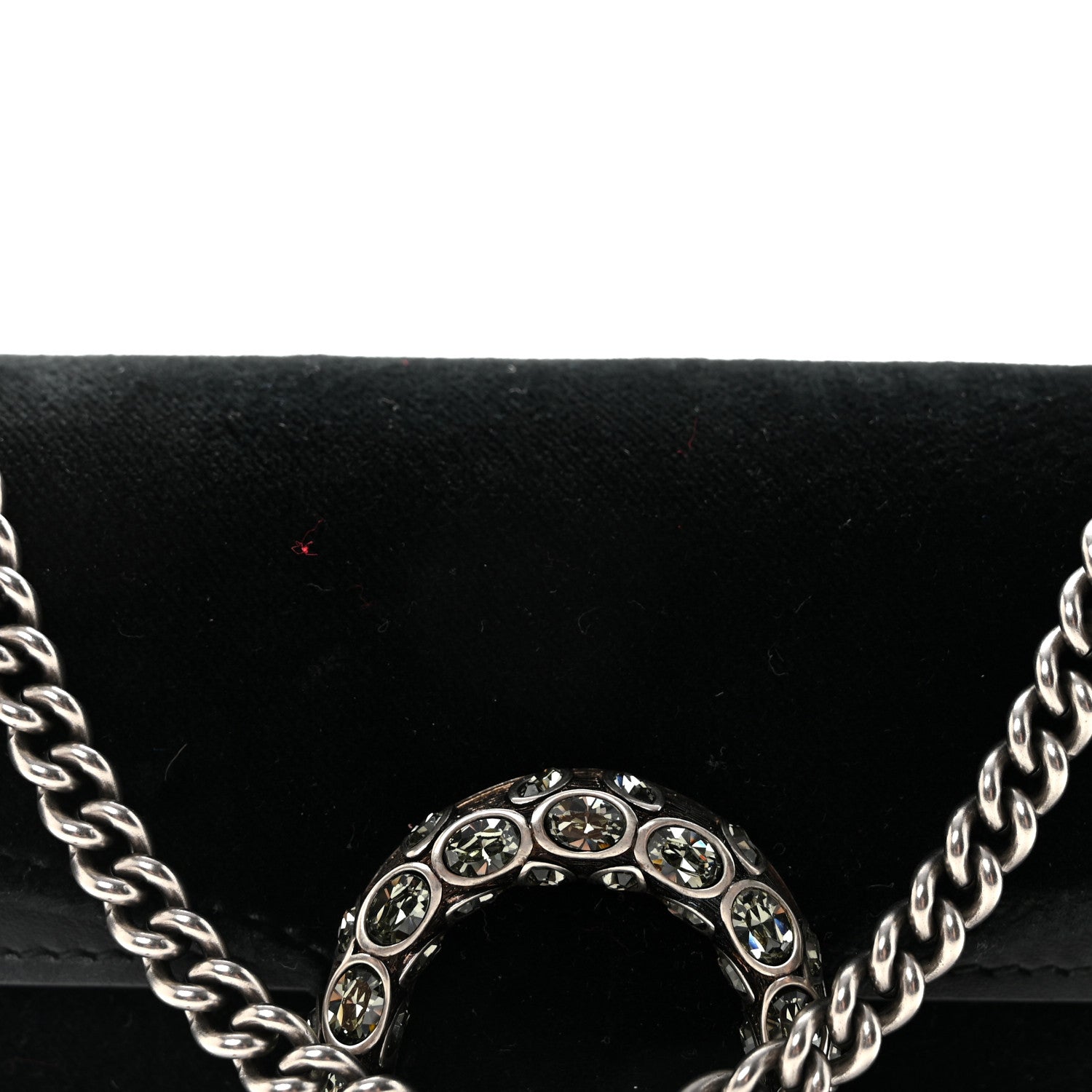 Gucci Velvet Super Mini Dionysus Shoulder Bag Black 7 of 9