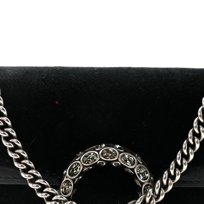 Gucci Velvet Super Mini Dionysus Shoulder Bag Black 7 of 9