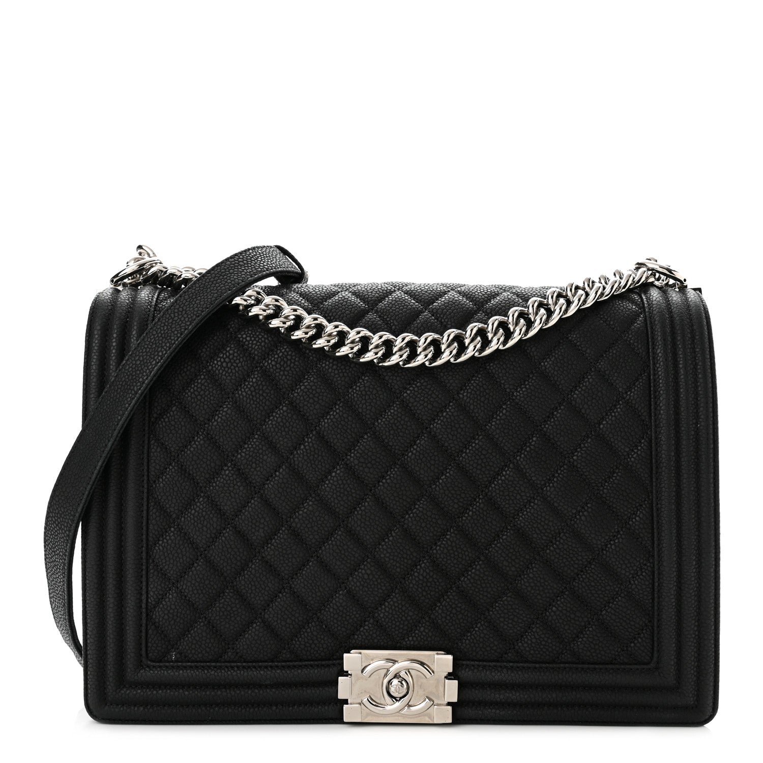 Chanel Caviar Quilted Large Boy Flap Black 1 of 13