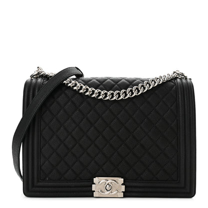 Chanel Caviar Quilted Large Boy Flap Black 1 of 13