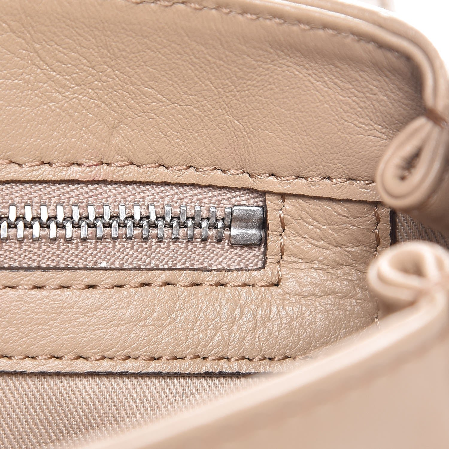 MCM Calfskin Signature Monogram Small Crossbody Bag Beige 11 of 14