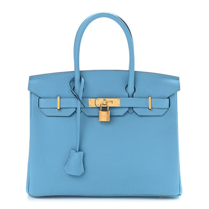 Hermes Togo Birkin 30 Blue Du Nord 1 of 31