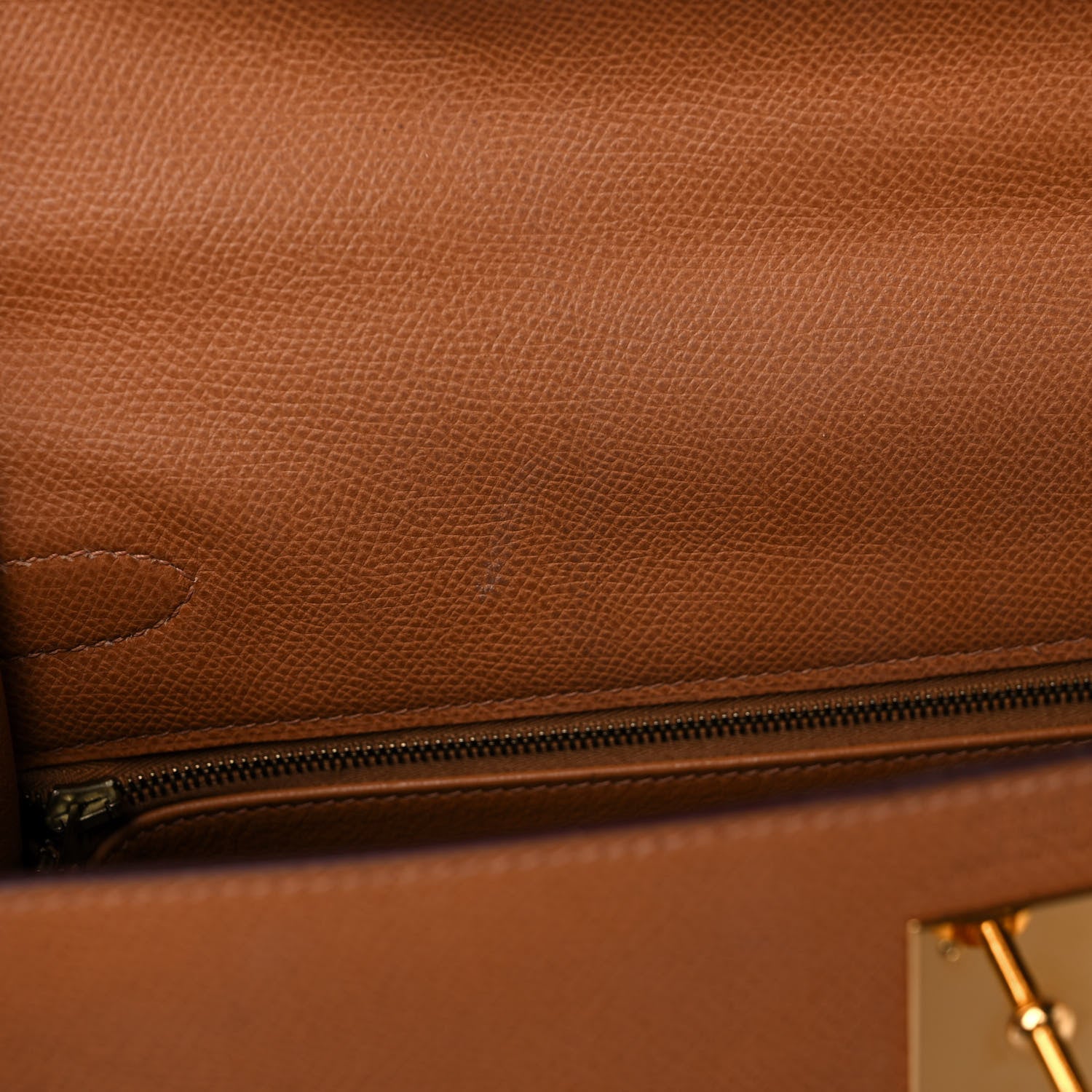 Hermes Epsom Kelly Sellier 32 Camel Tabac 13 of 23
