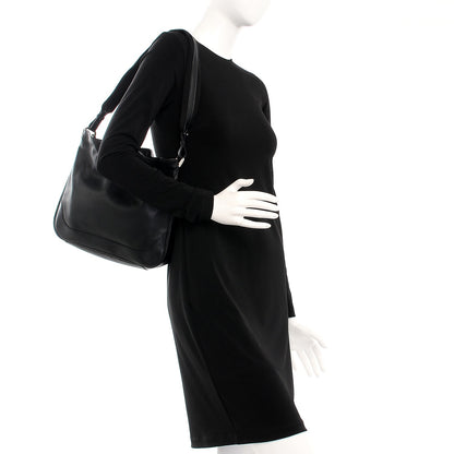 Gucci Calfskin Bamboo Top Handle Bag Black 2 of 9