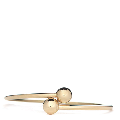 Tiffany 18K Yellow Gold 8mm HardWear Ball Bypass Bracelet 1 of 5